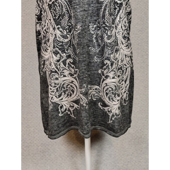 Y2K Style Semi Sheer Burnout Long Tank Top Womens XL Indie Festival By Maurices - Picture 4 of 13